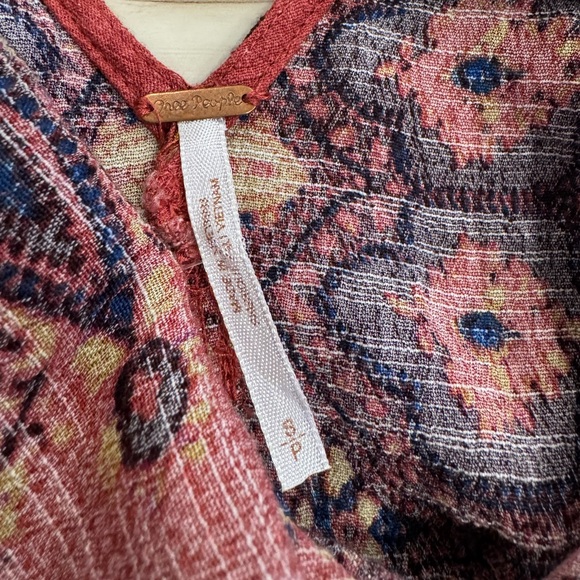 Free People Smooth Talker Tunic Dress In Mirrored Tile Print Small - Picture 6 of 6